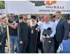 Ο Σεβ. Μητροπολίτης Ιεραπύτνης και Σητείας κ. Κύριλλος μετείχε στη διαμαρτυρία των Σητειακών για ενιαίο και αδιαίρετο ΒΟΑΚ από τη Σητεία μέχρι τα Χανιά