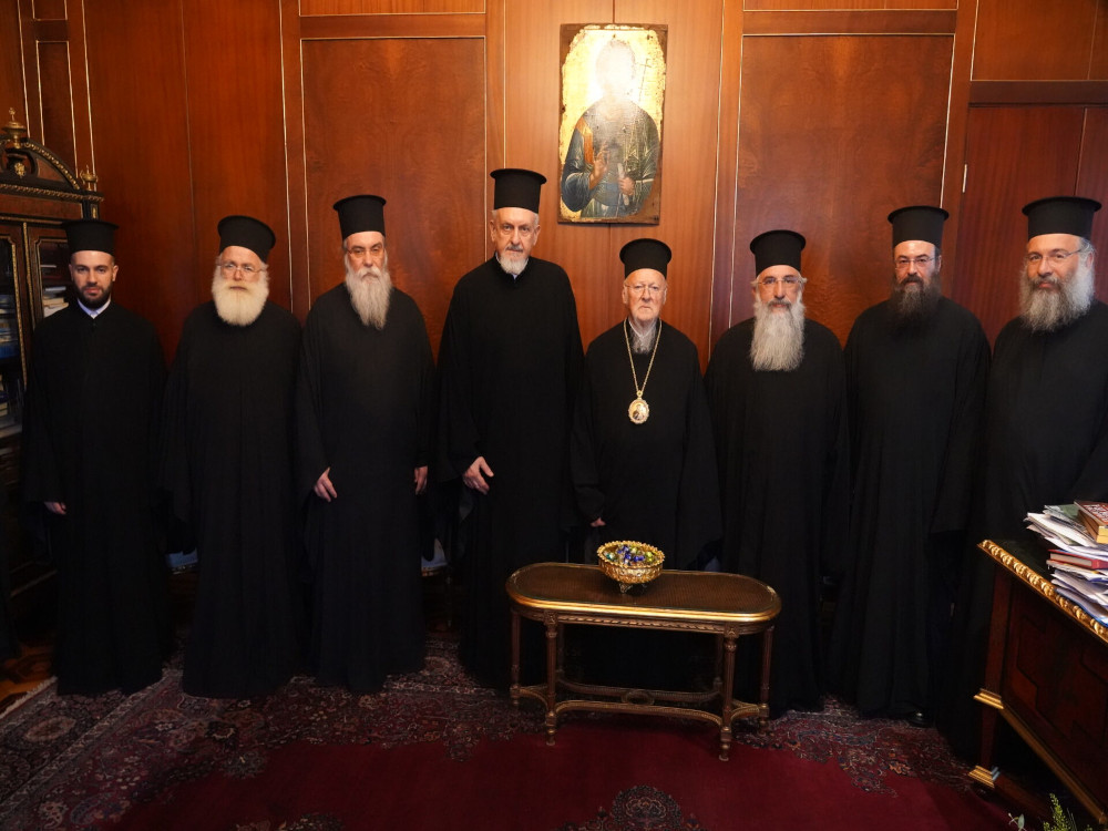 Αντιπροσωπεία της Ιεράς Επαρχιακής Συνόδου της εν Κρήτη Εκκλησίας στο Φανάρι