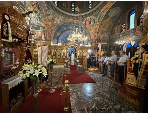 Ο Αρχιερατικός Εσπερινός στον πανηγυρίζοντα Ιερό Ενοριακό Ναό Παναγίας Ελεούσας Ιεράπετρας