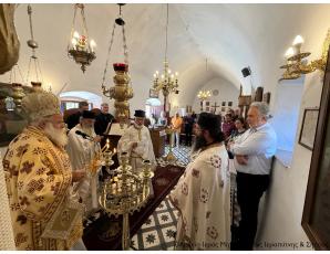 Αρχιερατική Θεία Λειτουργία στον ιστορικό Ιερό Ναό Αγίου Γεωργίου Μαγκασάς Σητείας