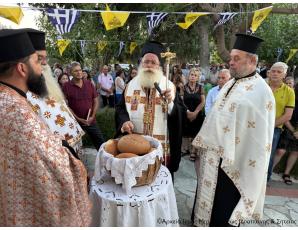 Ο Μέγας Αρχιερατικός Εσπερινός στον πανηγυρίζοντα Ιερό Ναό Αγίας Μαρίνας Ενορίας Καλογέρων Ιεράπετρας