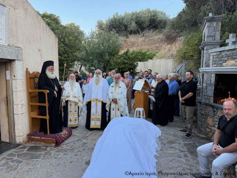 Ο Μέγας Αρχιερατικός Εσπερινός της εορτής του Αποστόλου Σίλα στον φερώνυμο Ιερό Ναό της Ενορίας Καλού Χωριού Μεραμβέλλου