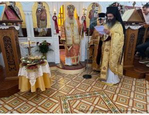 Με Αρχιερατική Θεία Λειτουργία πανηγύρησε ο Ιερός Ναός Αγίου Νεκταρίου στον Αγκαθιά Παλαικάστρου Σητείας
