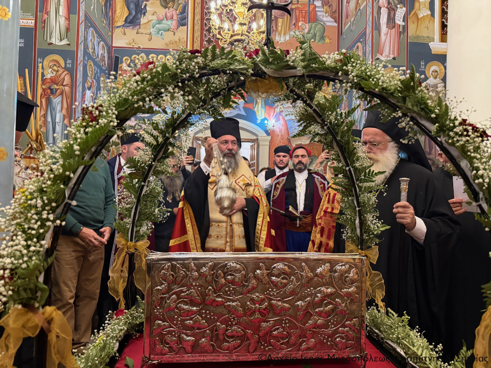 Λαμπρή υποδοχή των Τιμίων Καρών των Αγίων Τεσσάρων Νεομαρτύρων του Ρεθύμνου στον πανηγυρίζοντα Ιερό Καθεδρικό Ναό της Αγίας Αικατερίνης Σητείας