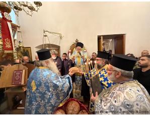 Ο Αρχιερατικός Εσπερινός της εορτής του Αγίου Νικολάου στον φερώνυμο μεταβυζαντινό Ιερό Ναό Κάτω Μεράς Ιεράπετρας