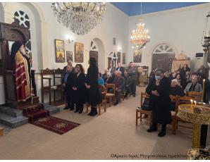 Ο Αρχιερατικός Εσπερινός της εορτής της μνήμης του Αγίου Στεφάνου στον φερώνυμο Ιερό Ενοριακό Ναό της Συκιάς Σητείας