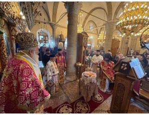 Αρχιερατική Θεία Λειτουργία στον πανηγυρίζοντα Ιερό Ενοριακό Ναό Αγίου Στεφάνου της ομώνυμης Κοινότητας του Δήμου Ιεράπετρας
