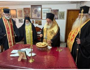 Ο Σεβ. Μητροπολίτης Ιεραπύτνης και Σητείας κ. Κύριλλος ευλόγησε τη Βασιλόπιτα στο Ιερό Ησυχαστήριο Αναστάσεως του Κυρίου και Άξιον Εστί Ιεράπετρας