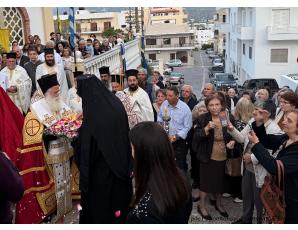 Λαμπρή υποδοχή του ιερού λειψάνου της Αγίας Μεγαλομάρτυρος Φωτεινής και Ιερά Αγρυπνία στον Ιερό Ναό Εευαγγελισμού της Θεοτόκου Σητείας