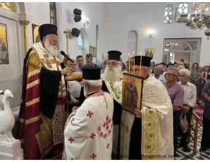 Ο Αρχιερατικός Εσπερινός της εορτής των Πρωτοκορυφαίων Αποστόλων Πέτρου και Παύλου στα Φέρμα Ιεράπετρας