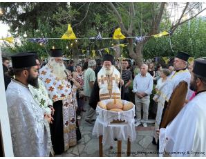 Ο Αρχιερατικός Εσπερινός της εορτής της Αγίας Μαρίνης στον ομώνυμο Ιερό Ναό της Ενορίας Καλογέρων Ιεράπετρας
