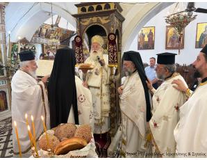 Με Αρχιερατική Θεία Λειτουργία πανηγύρισε ο Ιερός Ενοριακός Ναός Αγίου Παντελεήμονος Χαμεζίου Σητείας