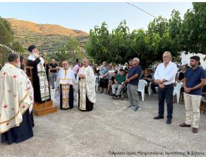Ο Αρχιερατικός Εσπερινός της εορτής της Οσίας Ειρήνης της Χρυσοβαλάντου στην Ενορία Δάφνης Σητείας
