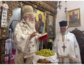 Με Αρχιερατική Θεία Λειτουργία πανηγύρισε ο Ιερός Ενοριακός Ναός Μεταμορφώσεως του Σωτήρος Μαλλών Ιεράπετρας