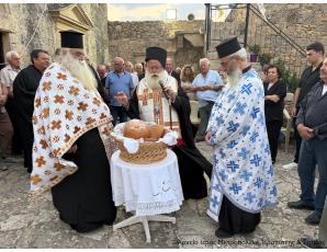 Με κατάνυξη η τελευταία Παράκληση στην Ιερά Μονή Παναγίας Βρυωμένης Μεσελέρων Ιεράπετρας