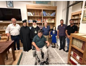 Ο Αγιασμός και τα εγκαίνια της Έκθεσης Σχολικής Συλλογής & Δανειστικής Βιβλιοθήκης Τουρλωτής από τον Σεβ. Μητροπολίτη Ιεραπύτνης και Σητείας κ. Κύριλλο