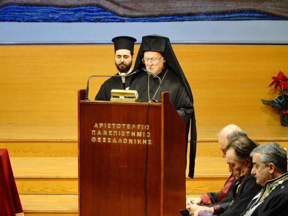 Πανηγυρικός Λόγος τῆς Α. Θ. Παναγιότητος τοῦ Οἰκουμενικοῦ Πατριάρχου κ. κ. Βαρθολομαίου κατά τήν ἑορτήν τῶν Τριῶν Ἱεραρχῶν Αἴθουσα Τελετῶν τοῦ Ἀριστοτελείου Πανεπιστημίου Θεσσαλονίκης (29 Ἰανουαρίου 2026)