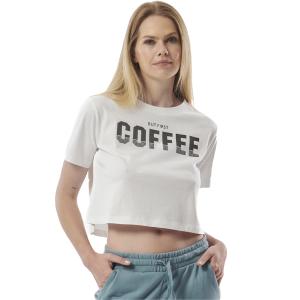 BODY ACTION Women's Cropped T-Shirt Γυναικείο  Crop Top - 97001
