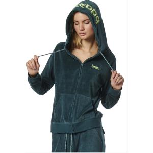 BODY ACTION Women's Velour Hoodie Jacket Γυναικεία Ζακέτα - 96353