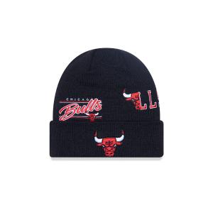 NEW ERA Chicago Bulls Multi Patch Black Cuff Knit Beanie Hat Unisex Σκούφος - 99413