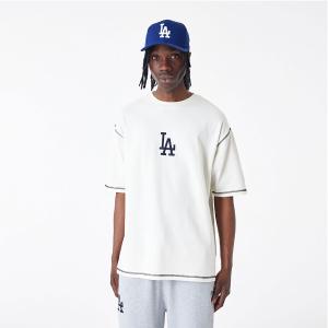 NEW ERA LA Dodgers MLB World Series Off White Oversized Ανδρικό T-Shirt - 101234