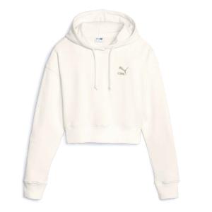 PUMA Classics Cropped Hoodie Γυναικείο Crop Φούτερ με κουκούλα - 84837