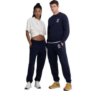FRANKLIN & MARSHALL Agender jogger trousers with Crest logo embroidery Unisex Παντελόνι Φόρμας - 93614