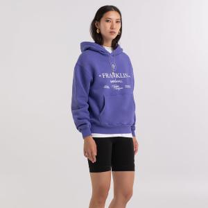 FRANKLIN & MARSHALL Oversized hoodie with lettering logo print Γυναικείο Φούτερ με κουκούλα - 93506