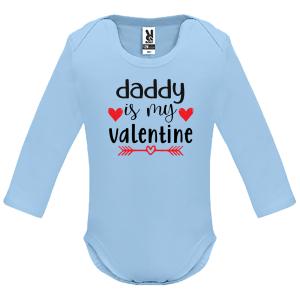 Baby Long-sleeved  "Daddy is my Valentine" - 4470