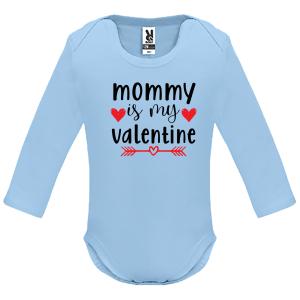 Baby body Long-sleeved "Mommy is my Valentine" - 4448