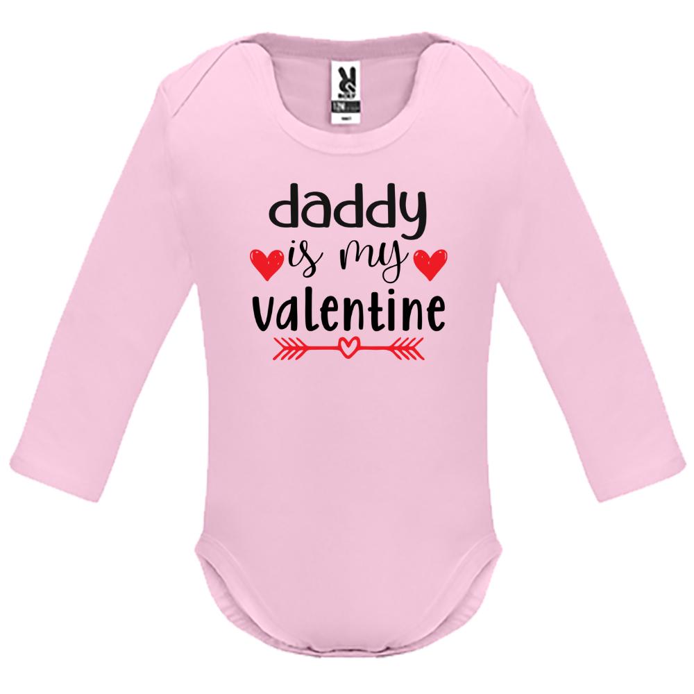 Baby Long-sleeved  "Daddy is my Valentine"