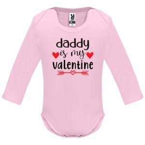 Baby Long-sleeved  "Daddy is my Valentine" - 4463