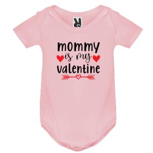 Baby body Short-sleeved "Mommy is my Valentine" - 4405