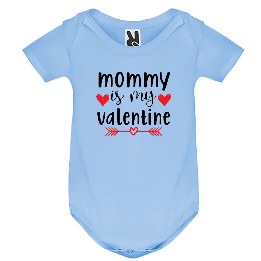 Baby body Short-sleeved "Mommy is my Valentine"