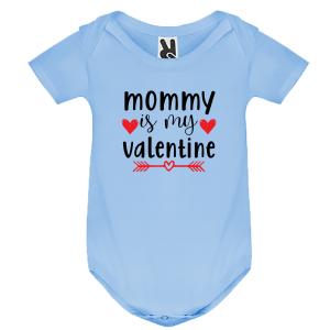 Baby body Short-sleeved "Mommy is my Valentine" - 4398