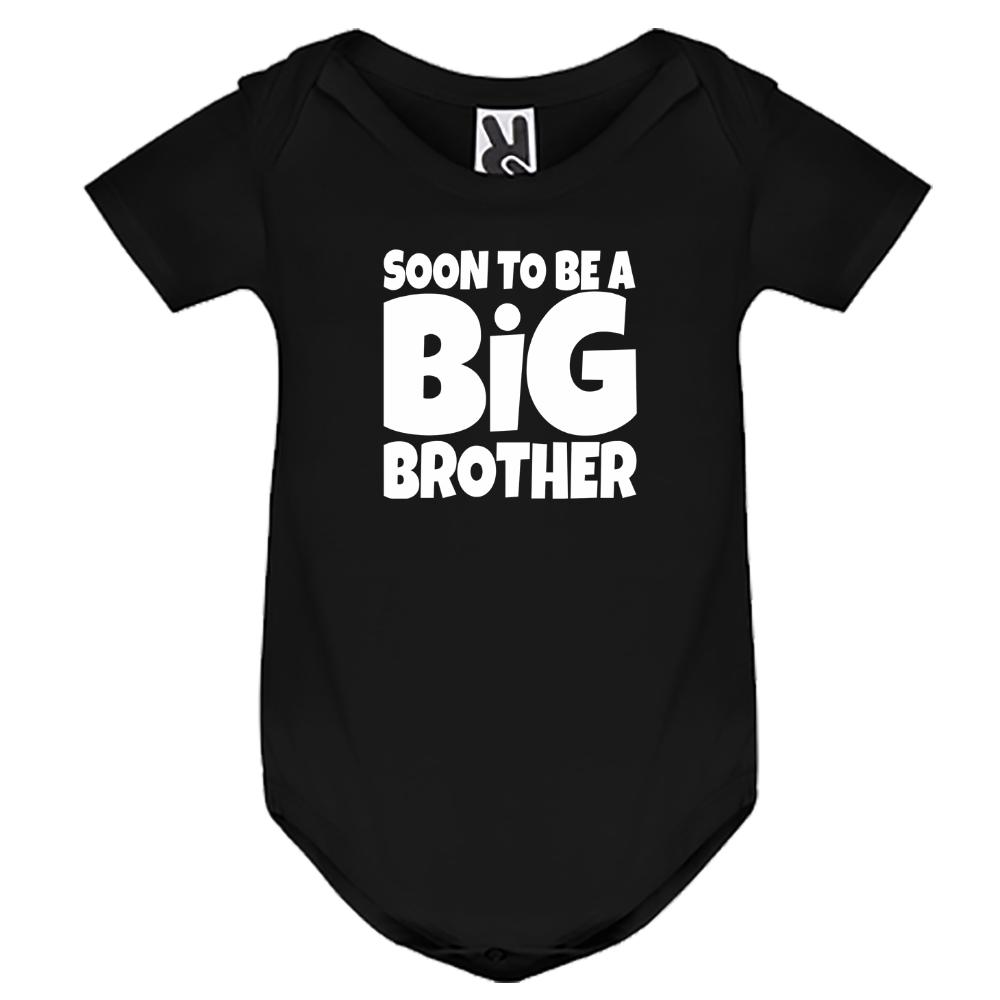 Baby body Short-sleeved "Soon to be Big Brother"