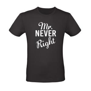 Ανδρικό T-shirt "Mr. Never Right" - 3076