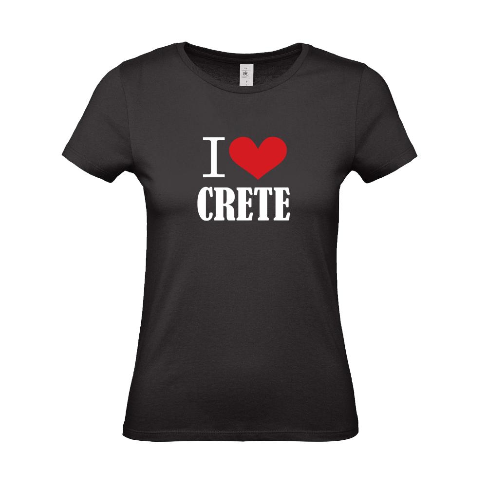 Woman's T-shirt "I Love Crete" 