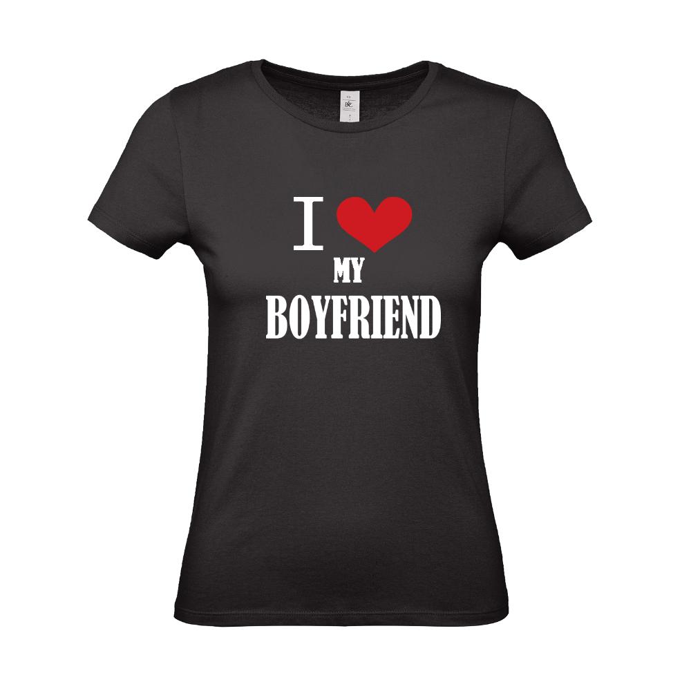 Woman's T-shirt ''I Love my Boyfriend'' - 0