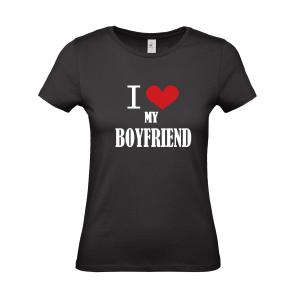 Γυναικείο T-shirt ''I Love my Boyfriend'' - 4012