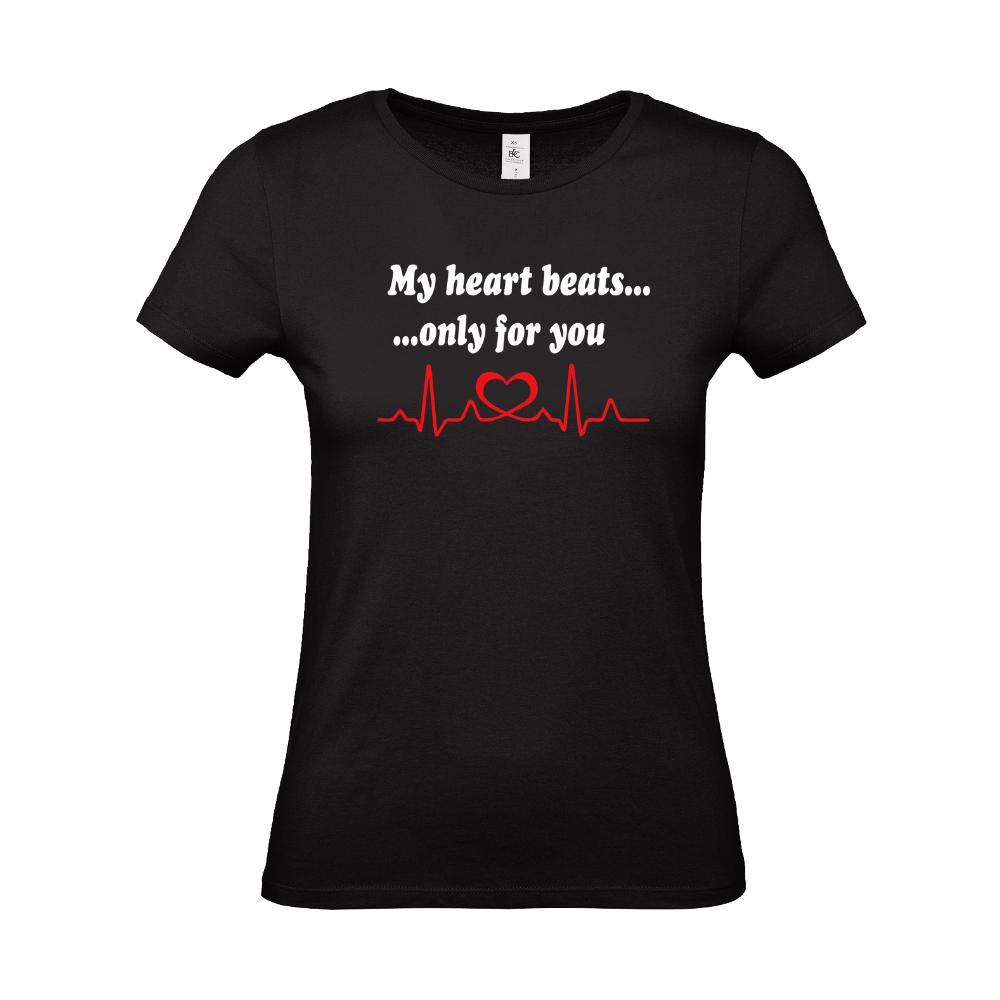  "My heart beats only for you" Γυναικείο T-shirt - 0