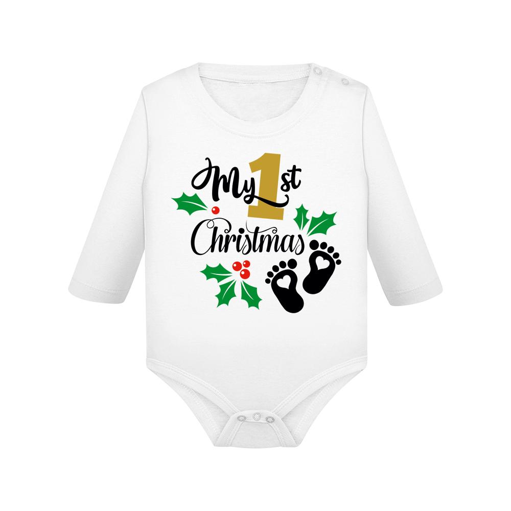 Baby Body Long Sleeve "My First Christmas"