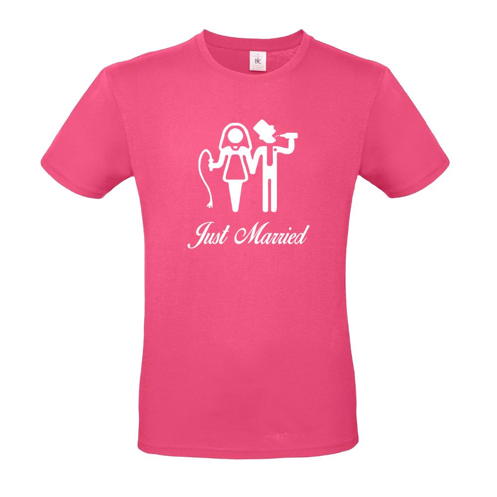 Ανδρικό T-shirt "Just Married"