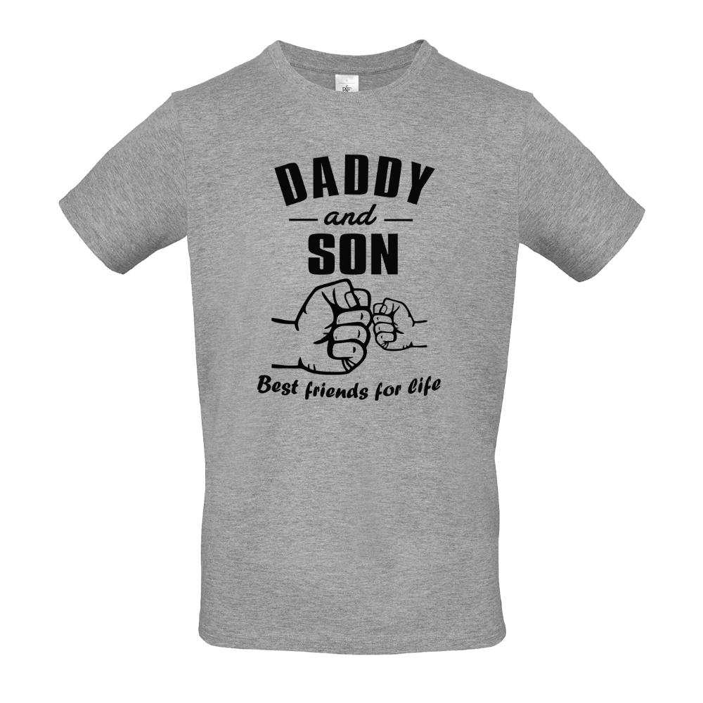 Ανδρικό T-shirt  "Daddy & Son best Friends for Life"