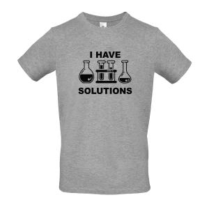 Ανδρικό T-shirt "I Have Solutions" - 4900