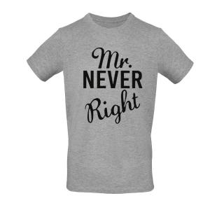 Man's T-shirt "Mr. Never Right" - 3085