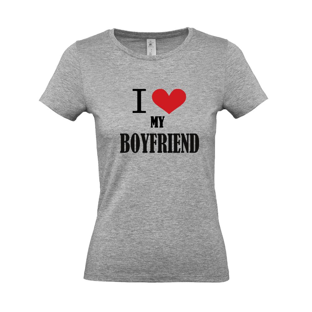 Woman's T-shirt ''I Love my Boyfriend'' - 0