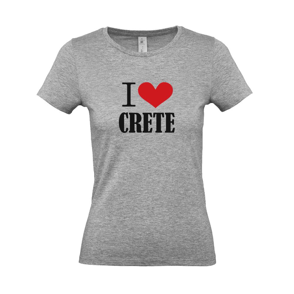 Woman's T-shirt "I Love Crete" 