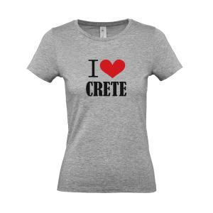 Woman's T-shirt "I Love Crete"  - 4697