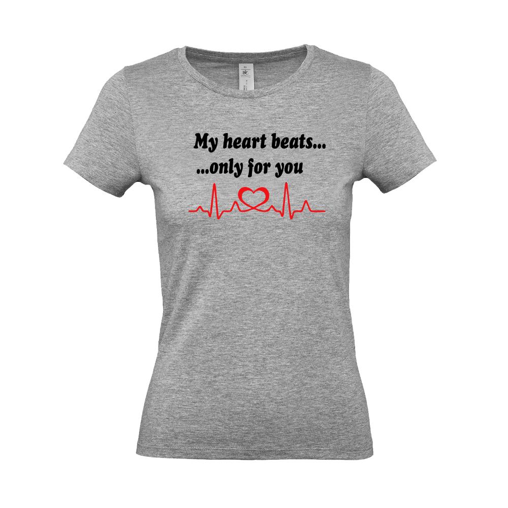  "My heart beats only for you" Γυναικείο T-shirt - 0